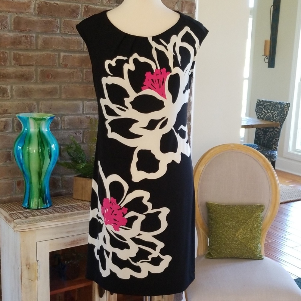 London Times Black Dress